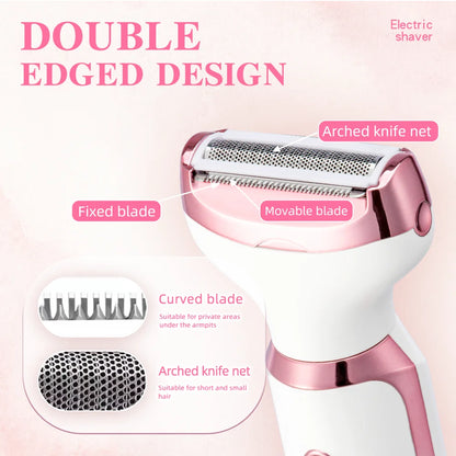 4-in-1 Electric Epilator for Women – Cordless, Painless & Ideal Gift