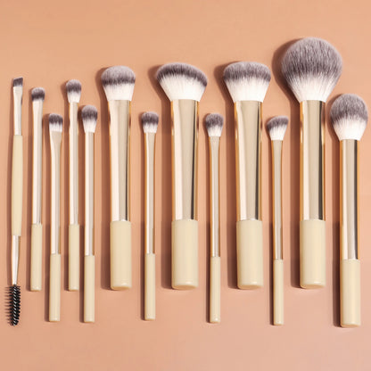 13-Piece Professional Makeup Brush Set – Foundation, Concealer, Eyeshadow & Blush