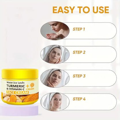 Crème Anti-Âge Curcuma & Vitamine C – Collagène & Hydratation 50g