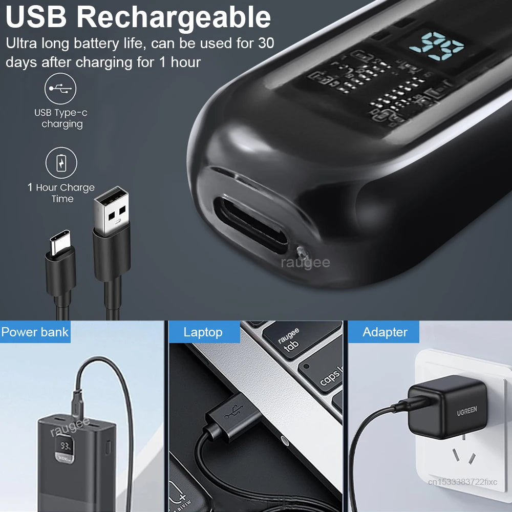 Rechargeable Nose & Ear Trimmer – Compact & Portable for Men
