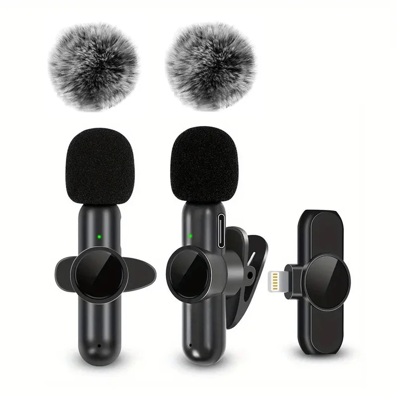 Wireless Lavalier Microphone – Audio & Video Recording iPhone & Android