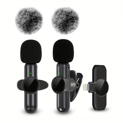 Wireless Lavalier Microphone – Audio & Video Recording iPhone & Android