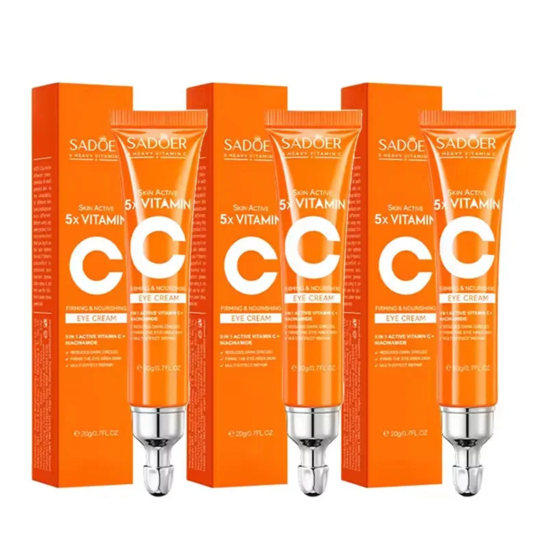 Crème Yeux Vitamine C SADOER – Anti-Cernes & Raffermissant