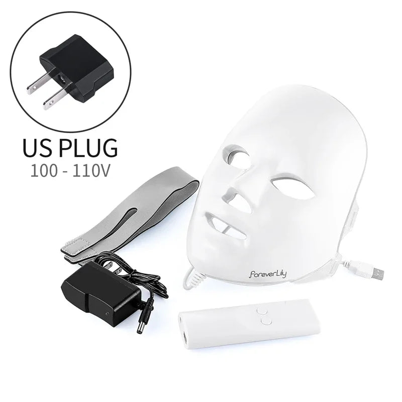 7-Color LED Mask - Anti-Acne & Anti-Wrinkle Phototherapy
