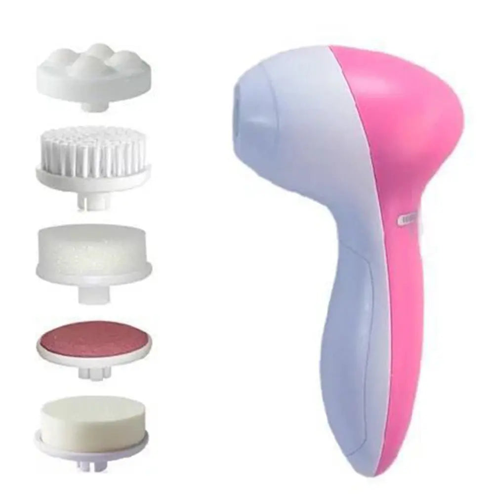 Brosse Nettoyante Électrique 5-en-1 – Spa & Anti-Points Noirs