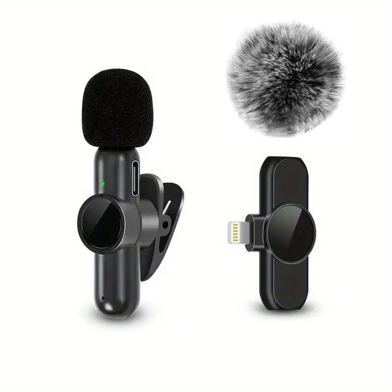 Wireless Lavalier Microphone – Audio & Video Recording iPhone & Android