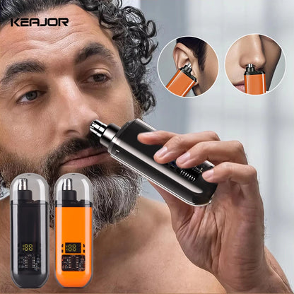 Rechargeable Nose & Ear Trimmer – Compact & Portable for Men