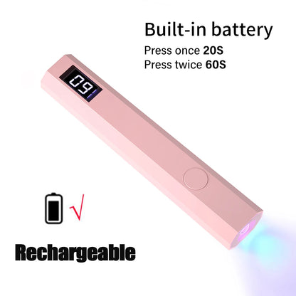 Lampe UV LED Ongles Portable Rechargeable – Sèche Gel & Vernis Semi-Permanent