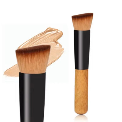 Flat Top Kabuki Foundation Brush – Professional Powder & Blush