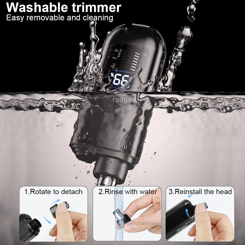 Rechargeable Nose & Ear Trimmer – Compact & Portable for Men