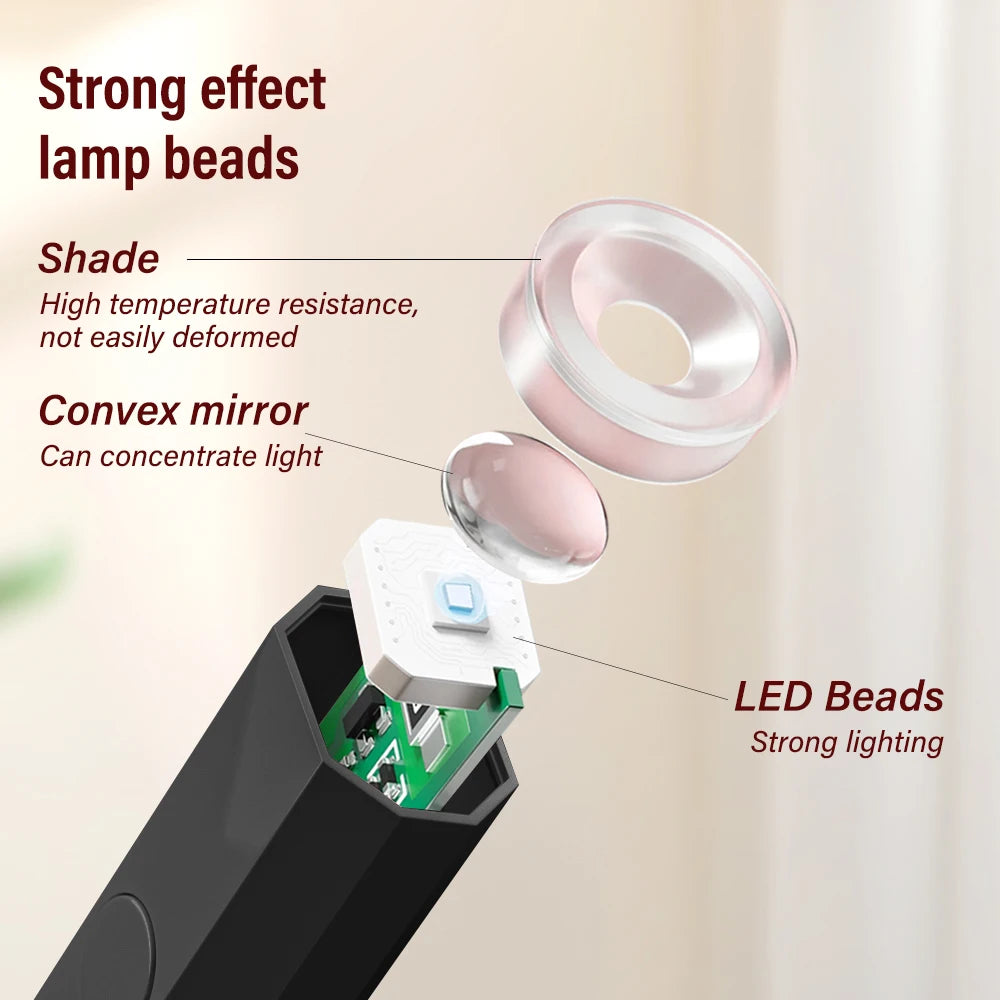 Lampe UV LED Ongles Portable Rechargeable – Sèche Gel & Vernis Semi-Permanent