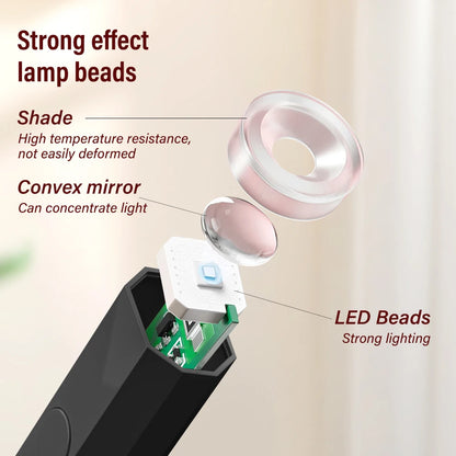 Lampe UV LED Ongles Portable Rechargeable – Sèche Gel & Vernis Semi-Permanent