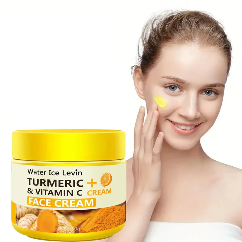Crème Anti-Âge Curcuma & Vitamine C – Collagène & Hydratation 50g