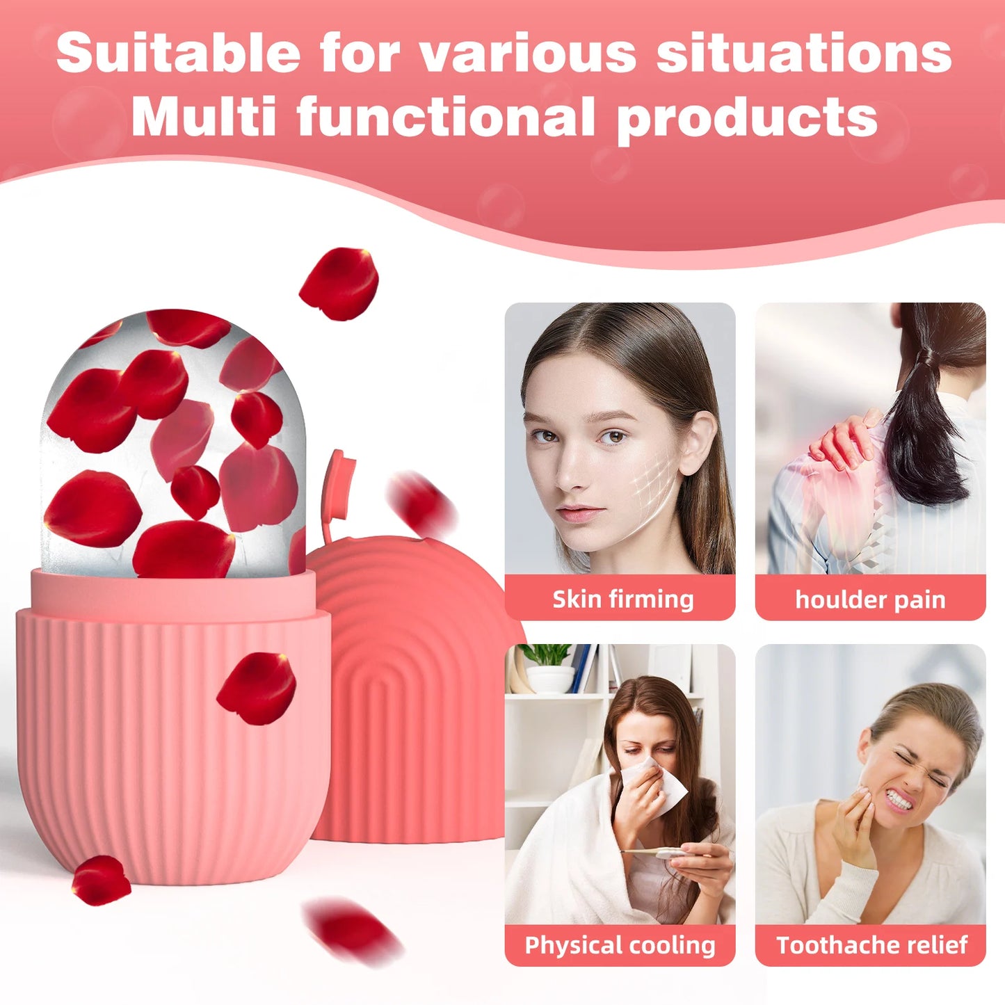 Silicone Ice Mold Face – Firming Massage & Skin Care