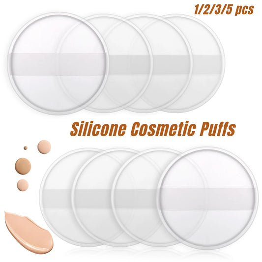 Éponge Puff Silicone Fond de Teint – BB Cream & Poudre (lot)