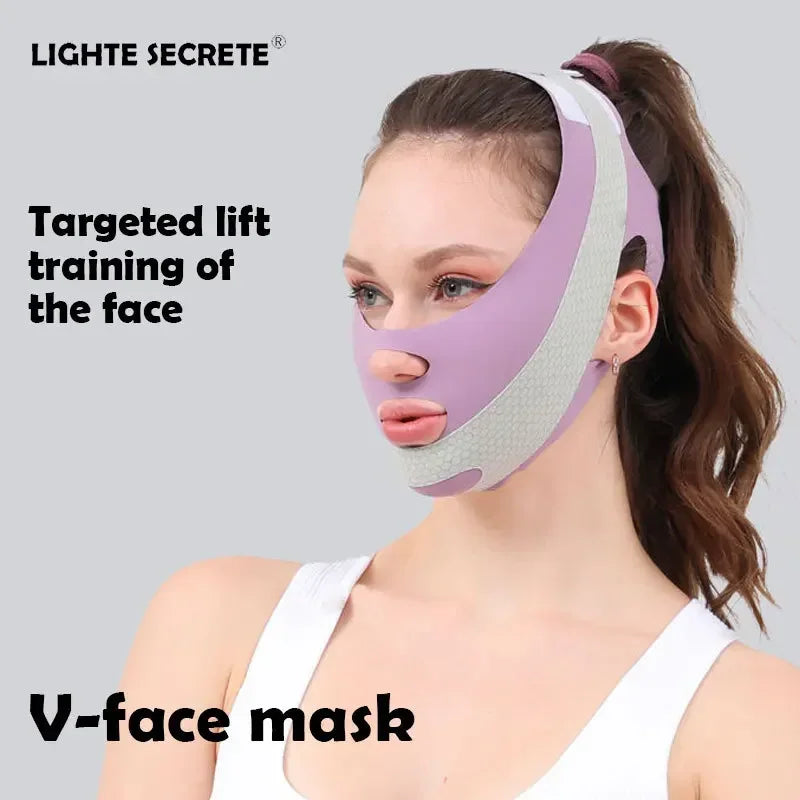 Bandage V-Line Nuit – Lifting Visage & Réduction Double Menton