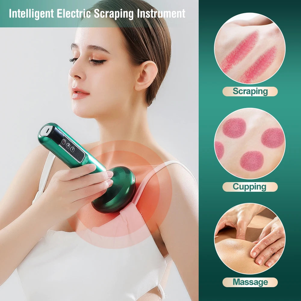 Electric Cupping Massager 6 Speeds – Gua Sha Anti-Cellulite