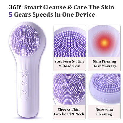 Waterproof Sonic Cleansing Brush – Exfoliation & Deep Pores