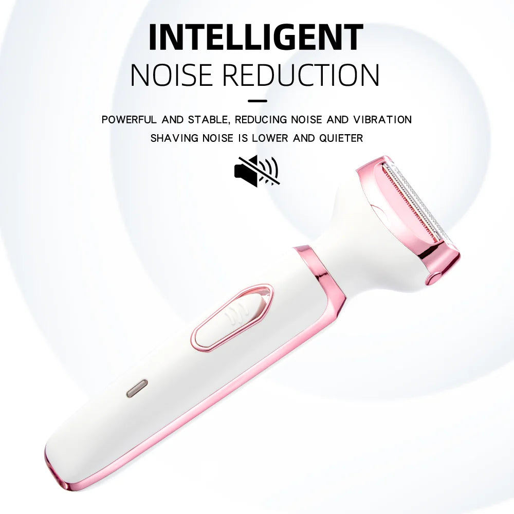 4-in-1 Electric Epilator for Women – Cordless, Painless & Ideal Gift