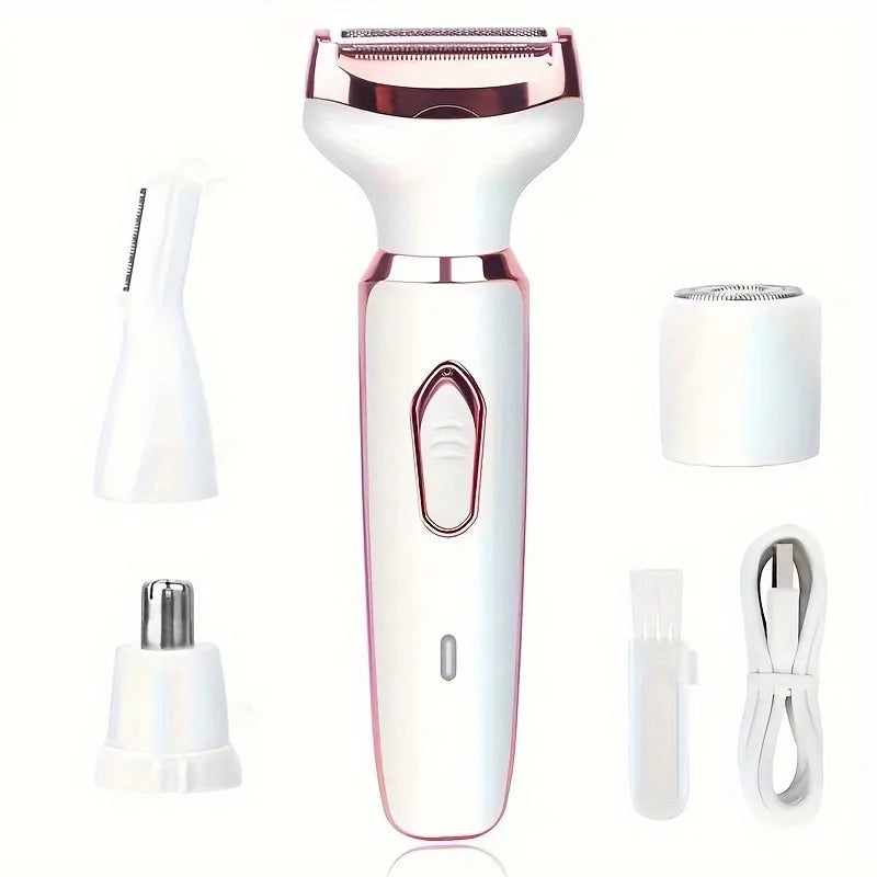 4-in-1 Electric Epilator for Women – Cordless, Painless & Ideal Gift