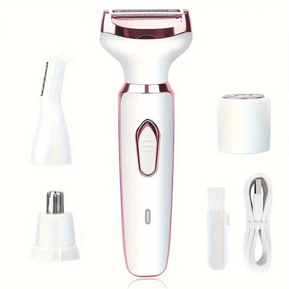 4-in-1 Electric Epilator for Women – Cordless, Painless & Ideal Gift