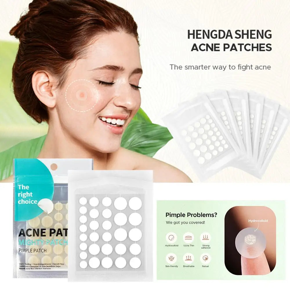 30 Patchs Anti-Acné Hydrocolloïde Salicylique – Invisible & Réparateur