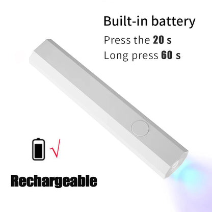Lampe UV LED Ongles Portable Rechargeable – Sèche Gel & Vernis Semi-Permanent