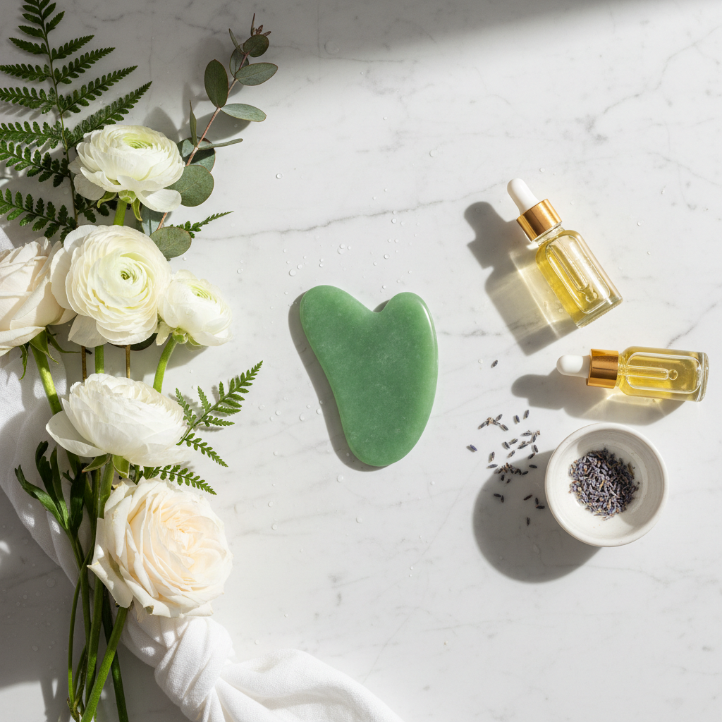Gua Sha flat lay